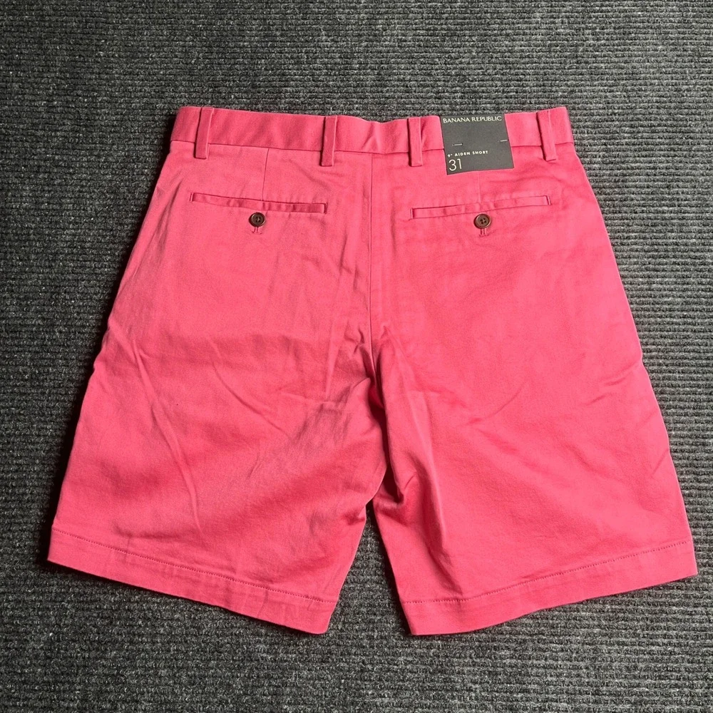 Banana Republic Aiden Shorts Mens 31 Pink Slim Fit 9